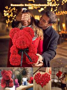 光照禮品盒裝有人造永生花泰迪熊並加上仙女燈,是情人節、紀念日、母親節、聖誕節、生日等時節的最佳禮物等。 - 彩色 - 查看 3