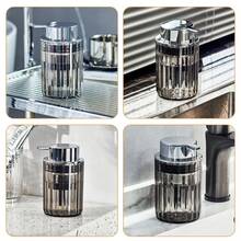 Bathroom Dispenser Bottle Large Capacity Shower Gel Hand Wash Foam Pump Bottle - Grey - View 8