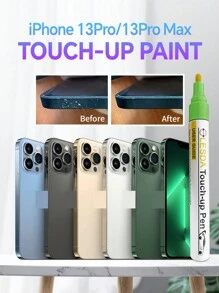 適用於 iPhone（13Pro / 13Pro Max冰川綠色）的觸控修補漆，iPhone觸控修補漆筆，兩用去刮花深度刮痕修復漆筆，通用色彩專用修補漆筆，可選擇iPhone（1套裝） - 綠色 - 查看 1