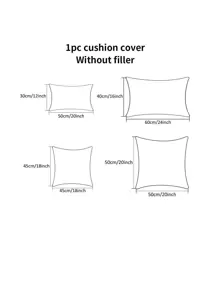 1pc Polyester Tassel Braided Pillowcase Or Lumbar Pillow Cover