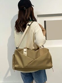 2024 瑜伽垫背包 干湿分离多功能健身包 大容量手提单肩包 - 卡其色 - 查看 1