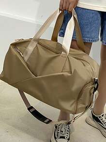 2024 瑜伽垫背包 干湿分离多功能健身包 大容量手提单肩包 - 卡其色 - 查看 3