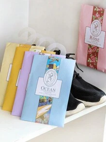 3pcs Hanging Lavender Fragrance Sachets, Suitable For Living Room, Wardrobe, And Car