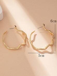 1對歐美時尚誇張的帶寶石裝飾的c形蛇形耳環,適合女性日常佩戴,珠寶禮物 - 銀色 - 查看 8