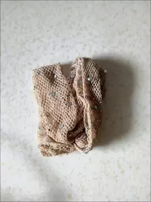 1 双女士水钻和网眼手套，适合夜总会、婚礼、派对、舞蹈和其他活动万圣节