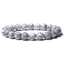 1 stuk 8 mm Prachtig Veel kleurig Steen Helende kristal Stretch Kraal Armbanden Voor mannen en vrouwen Casual Juwelen Feest
