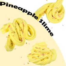 升級版迷你奶油史萊姆,黃色/菠蘿造型,超柔軟不黏手,diy套裝 (60ml) - 黃色 - 查看 3
