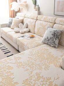 1個彈性伸展沙發套,適用於1-4座l型沙發座椅和靠背套 - 米色 - 查看 1