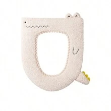 1入組卡通馬桶座墊,家用加厚保暖馬桶環（秋、冬季）可水洗便攜馬桶坐墊,冬季加厚絨毛馬桶座套,受歡迎的卡通暖馬桶座套 - 彩色 - 查看 8