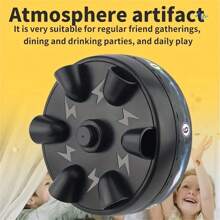 Lie Detector Test Electric Shock Finger Game, Shocking Roulette Wheel Of Fate Gear, Fun Electric Toy, Hand-Held Buzzer, Game Party Exclusive, Interactive Toy For Parties - 1pc-black 6 Fingers - View 7