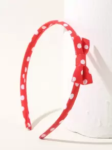 7pcs Cute Bow Headbands For Girls, Suitable For Daily Wear - Red - View 3