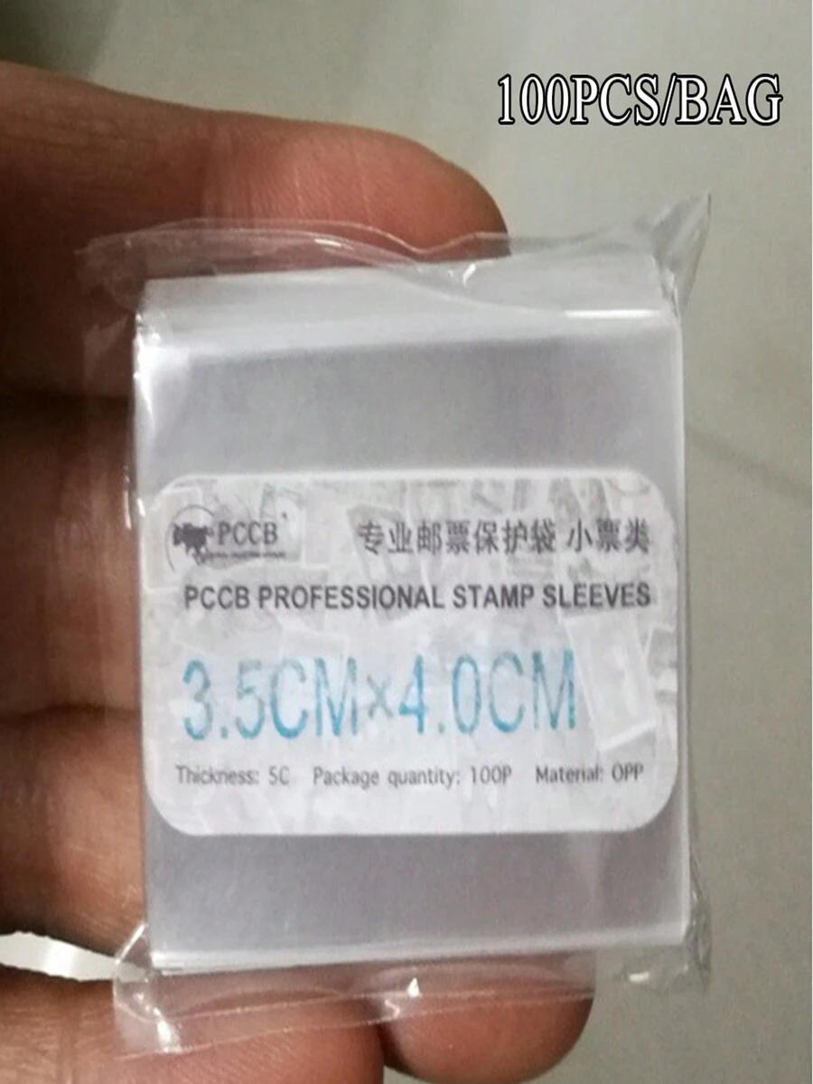 1 gói ( 100 Miếng ) Nhiều Kích thước 8 Sợi OPP Trong sáng Túi Lưu trữ , Chống bụi , Chống lão hóa , Thích hợp Đối với Đến Cửa hàng Tem Và Id Ảnh - Trong sáng - Xem 1