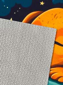 1pc Good Night Puppy Printed Door Mat, Cute Polyester Rectangular Mat Suitable For Living Room Home Use - Camel - View 3