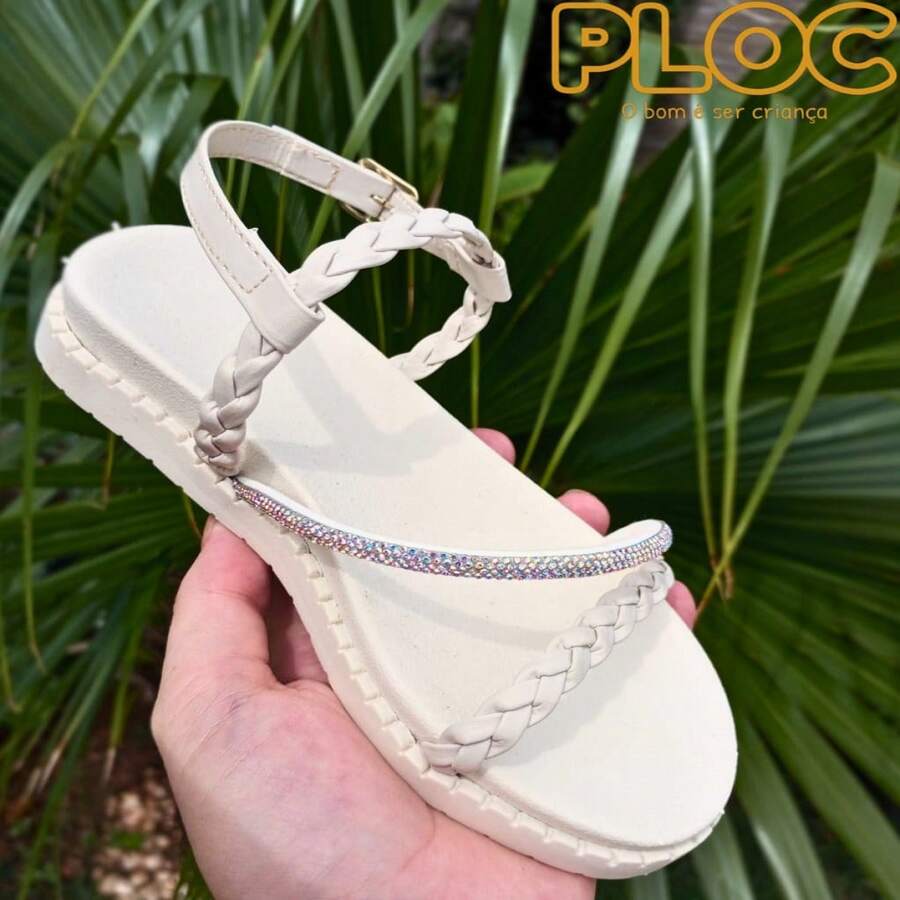 Kids Flat Sandals - 米色 - 查看 1