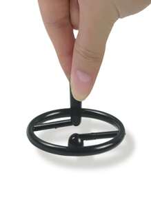 新穎的永動陀螺玩具,圓形手指陀螺體感懸浮交響樂趣派對用品禮物體感運動桌上玩具 - 黑色 - 查看 8