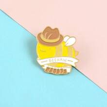 1個可愛的小黃蜂合金胸針 - 黃色 - 查看 2