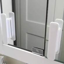 2pcs Sliding Door Hand-Pull Non-Drilling Glass Window Auxiliary Handle With Adhesive Tape For Push And Pull Door - White - View 7