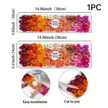 1pc Coral Design Sink Faucet Water Absorption Drain Mat Mat Silicon Mud For Kitchen/Bathroom Basin Decoration - Multicolor - View 2