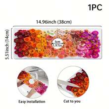 1pc Coral Design Sink Faucet Water Absorption Drain Mat Mat Silicon Mud For Kitchen/Bathroom Basin Decoration - Multicolor - View 6
