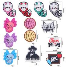 1pc New Design Silicone Beads For Children's Diy Jewelry Craft, Animal Cartoon Shaped - Grey - View 2