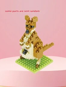 十二生肖系列積木模型套裝,創意有趣的微鑽小顆粒積木動物：鼠、牛、虎、兔、龍、蛇、馬、羊、猴、雞、狗、豬桌面展示3d拼圖節慶裝飾,適合兒童智能拼裝玩具禮品 - 彩色 - 查看 13