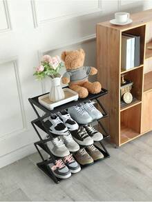 1入浴室門口鞋架鞋收納組織盒,加厚加寬入門鞋架 - 白色 - 查看 3