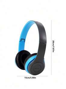 Fone De Ouvido Sem Fio Dobrável K91 - Azul - Visão 8