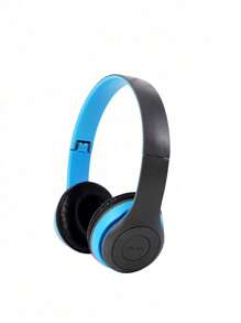 Fone De Ouvido Sem Fio Dobrável K91 - Azul - Visão 9