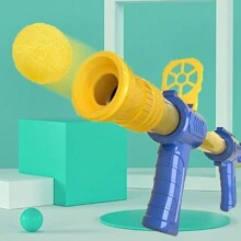 1入組柔軟子彈射擊玩具,玩具槍,玩具氣動槍,適用於青少年,附送24個eva球 - 藍色 - 查看 3