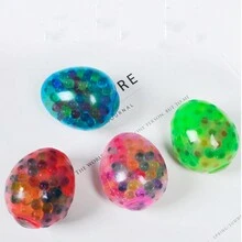 1 Pieza Cubo Mágico Pelota Antiestrés De Color Al Azar, Juguete Suave Y Creativo En Forma De Huevo Para Descompresión Y Aplastamiento - Multicolor - Ver 4