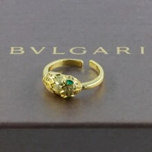 Anillos Oro Laminado Ajustables Diseño de Animales - Serpiente en 2 - Ver 2