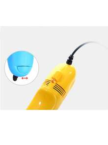 1台創意usb迷你手持式吸塵器,適用於電腦,鍵盤和桌面清潔,包括迷你清潔刷,適用於筆記本電腦,桌上型電腦等設備 - 綠色 - 查看 4