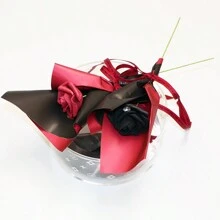 50 件泡沫散裝黑色5 厘米直徑真觸花,帶50 件花莖,包括50 張黑色和紅色卡片紙和5 M 絲帶,50 件樹脂鑽石,創意diy 花束禮品工藝品,婚禮紀念品,生日禮物,情人節禮物,新年禮物、母親節父親節禮物、聖誕禮物、派對裝飾、插花和家居裝飾、婚禮裝飾。 - 黑色 - 查看 5