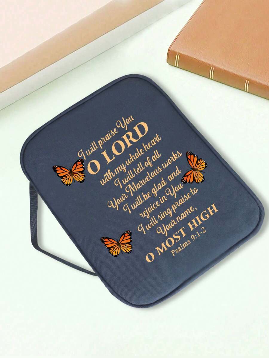 1pc Blue Book Storage Bag Multipurpose Bible Bag Handbook Organizer - Blue - View 1