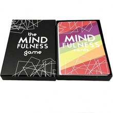 1pc "The Mind Fulness Game" Party Game Card,Fun Card Game,Family Gathering Board Games,Holiday Card Games,Interesting Gift - Black - View 5