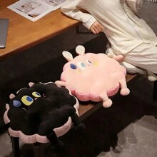 1PC Round-Shape Cartoon Thickened Plush Seat Cushion,Lamb Fleece Pad Warm Pillow Chair Stool Heightened For Yoga Office Home Cafe Chair Meditation - White - View 5