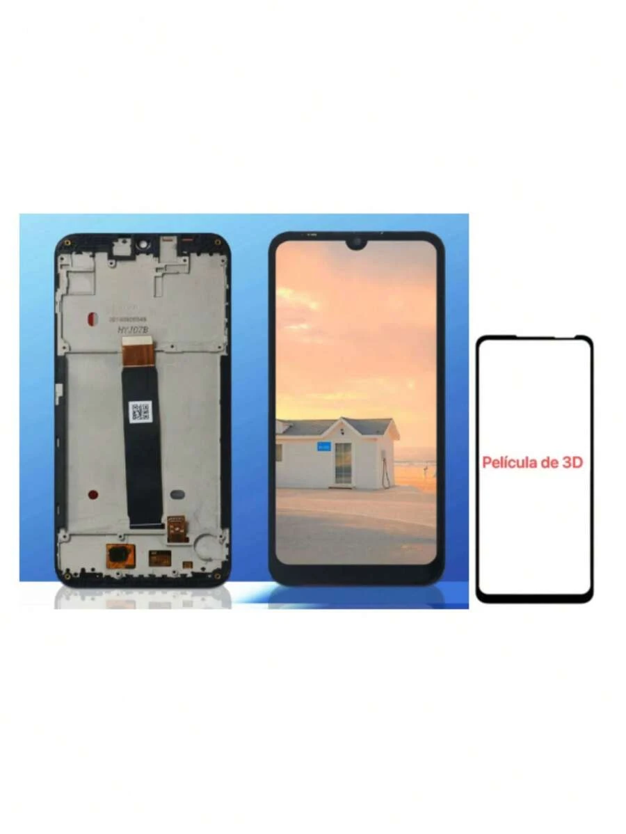 Mobile Phone LCD Screens - Tela Preto Com Aro + Pelicula 3D - 查看 1
