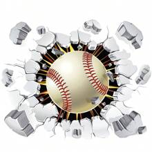 1入卡通棒球棒壁貼,家居裝飾用 - 彩色 - 查看 7