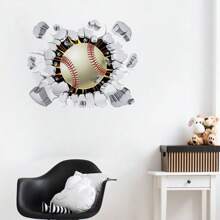 1入卡通棒球棒壁貼,家居裝飾用 - 彩色 - 查看 4