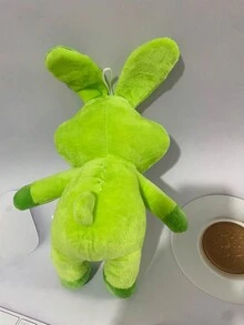 1pc Plush Toy With The Cutest Smiling Animal Big Mouth Green Rabbit Doll Pillow Stuffed Doll - Multicolor - View 4