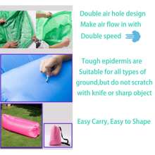 充氣沙發椅露營沙灘便攜式防水沙發床，適用於徒步旅行、野餐、戶外、音樂節和後院。輕巧易擺放，帶來便攜式的露營沙發，露營必備品 - 彩色 - 查看 7