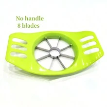 Stainless Steel Apple Slicer Corer Cutter Divider Kitchen Gadget For Fruits - Olive Green - View 1