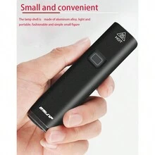 1個自行車燈,帶高/低光束和1000流明亮度,可usb充電,適用於山地自行車,鋁合金前燈 - 黑色 - 查看 9