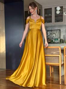 Bridesmaid Dresses - Mustard Yellow - View 2