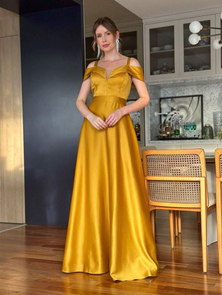 Bridesmaid Dresses - Mustard Yellow - View 1