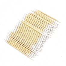 7cm 100入組清潔衛生刺青針頭和眉刺青清潔棉花,美容院專用 - 卡其色 - 查看 2