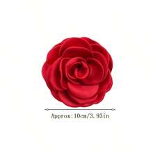 4 Colors Korean High-Grade Luxury Fabric Camellia Large Flower Stage Dual-Use Brooches Suit Collar Brooch Needle Lapel Pin For Women Accessories Valentines,Mom,Mother,Mother's Day,Gift - Flower - View 11