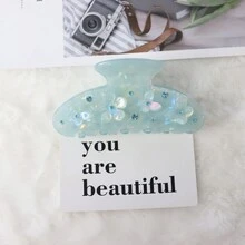 韓式優雅波西米亞風格森林系列髮夾，帶鑽石花朵、蝴蝶、爪型等，創意甜美女孩髮夾 - 綠色 - 查看 7