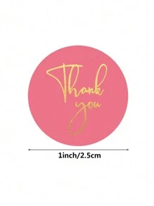 500pcs/Roll Hot Stamping Thank You Stickers Back To School