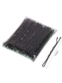 100 Miếng Màu sắc tùy ý 6CM Dợn sóng Tóc Clip Cho tạo kiểu tóc ( Màu sắc Bao gồm Đen , Cà phê Và Màu bạc ) - Nhiều màu - Xem 2